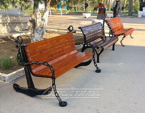 Скамейка чугунная «Орь».  �6
